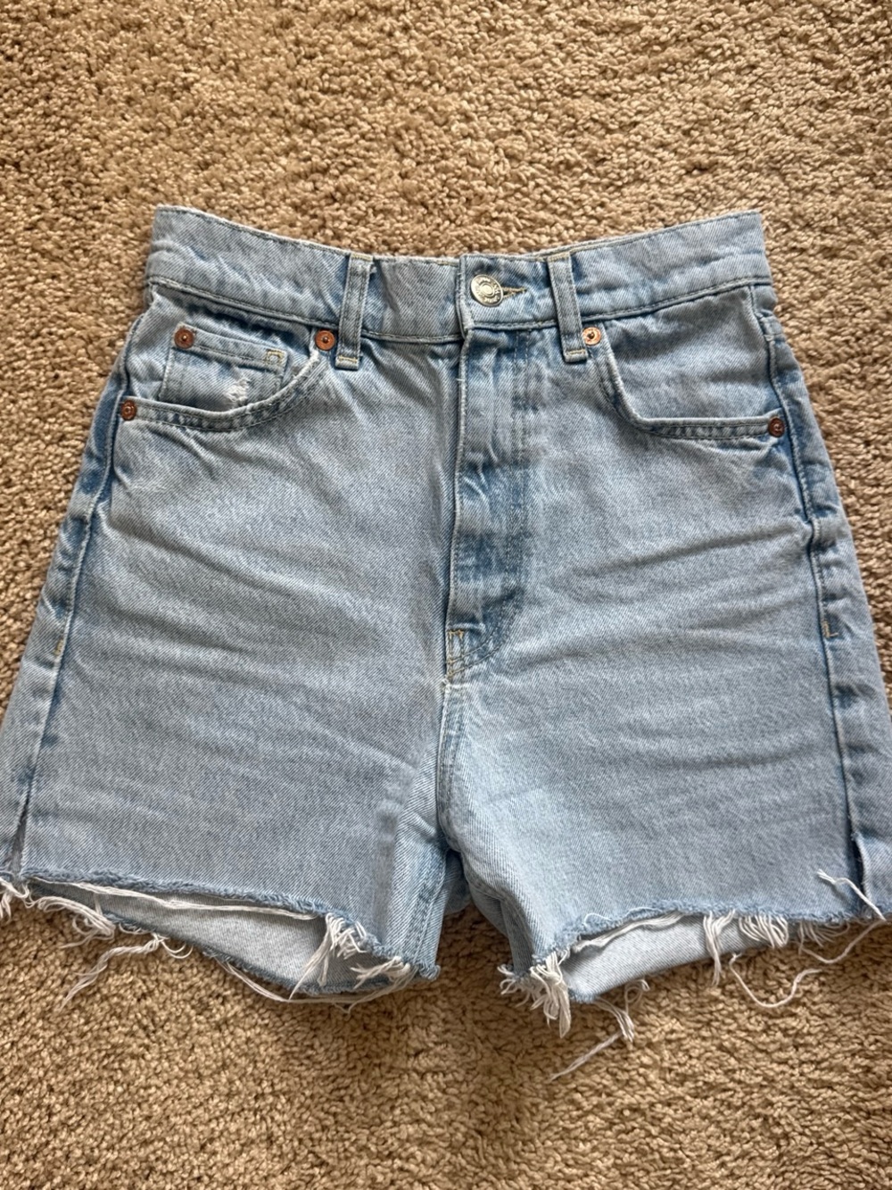 Zara high waisted jean shorts